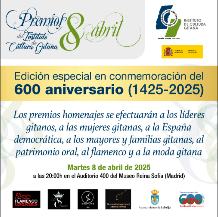 Premios del Instituto de Cultura Gitana 8 de abril