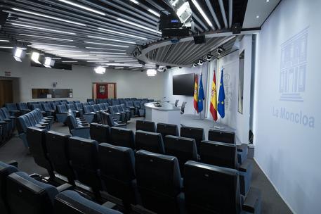 Sala de prensa de Moncloa
