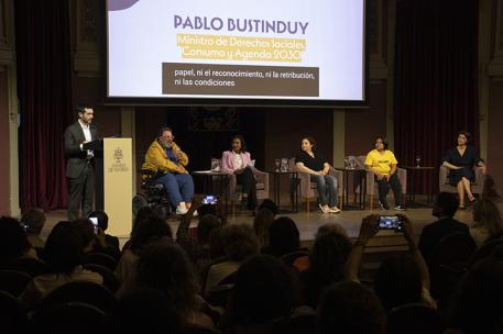 Pablo Bustinduy durante el acto