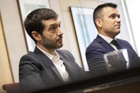 Pablo Bustinduy y Daniel Arribas durante la reunión