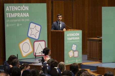 Pablo Bustinduy durante el discurso