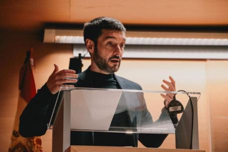 Pablo Bustinduy durante el discurso