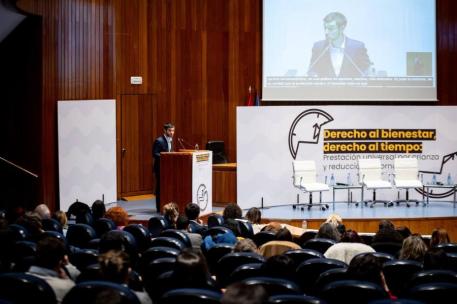 Pablo Bustinduy durante el acto