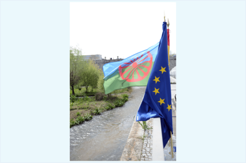 Bandera y río Manzanares