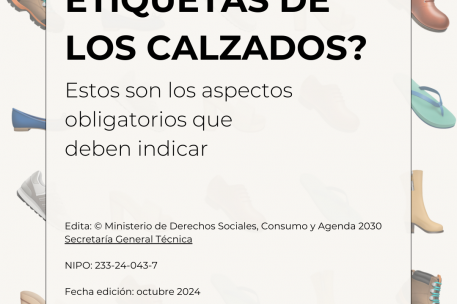 ¿Cómo son las etiquetas de los calzados? 